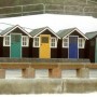 A Photograps of the Beach Huts at Lowestoft, Suffolk.