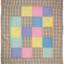 Squares and bears quilt, it's bright and cheerful and perfect for your baby.